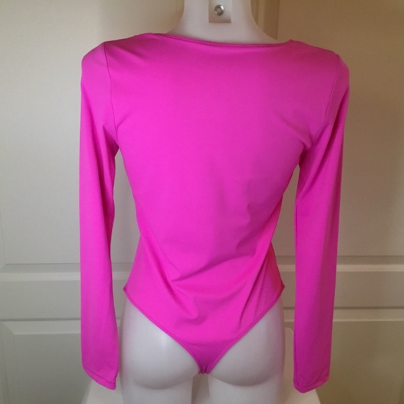 Pink Long Sleeve Bodysuit - Picture 3 of 6